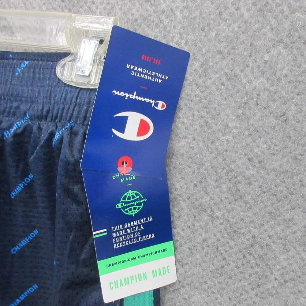 Champion Mens Trunks Size Medium Blue Swimwear Pull-On Elastic Waistband New